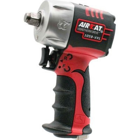 FLORIDA PNEUMATIC Aircat Vibrotherm Compact Air Impact Wrench, 0.375" Drive Size, 550 Max Torque 1059-VXL